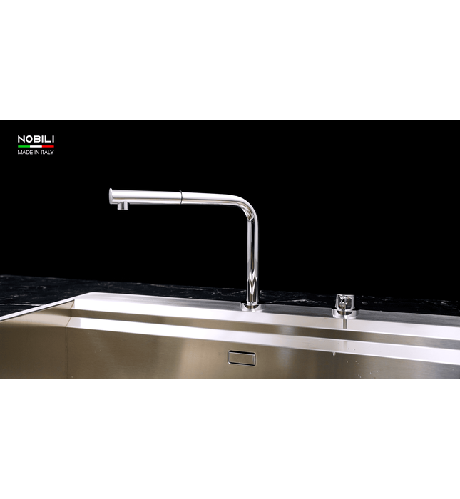 Vòi bếp nóng lạnh dây rút nâng hạ độ cao Ý Nobili Table NB242 (AQ93500CR)