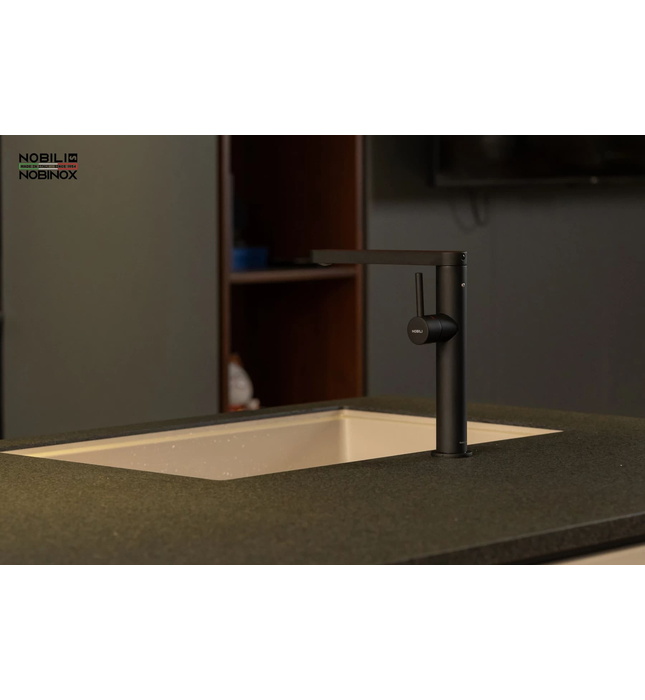 Vòi bếp nóng lạnh màu đen Italy Nobili Match NB218B (MH109113RJBM)