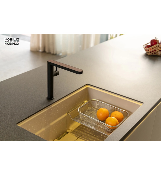 Vòi bếp nóng lạnh màu đen Italy Nobili Match NB218B (MH109113RJBM)