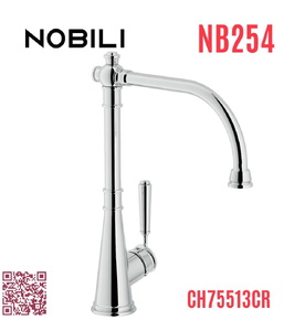 Vòi bếp nóng lạnh tân cổ điển Italy Nobili Charlie NB254 (CH75513CR)