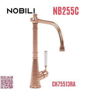 Vòi bếp nóng lạnh tân cổ điển đỏ hồng Ý Nobili Charlie NB255C (CH75513RA)