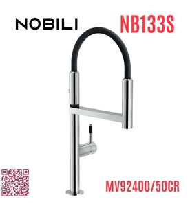 Vòi chậu rửa bát cần mềm 2 đầu xả Italy Nobili Move NB133S (MV92400/50CR)