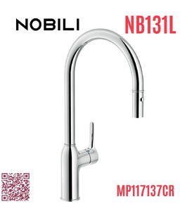 Vòi bếp nóng lạnh dây rút Italy Nobili Ring NB131L (MP117137CR)