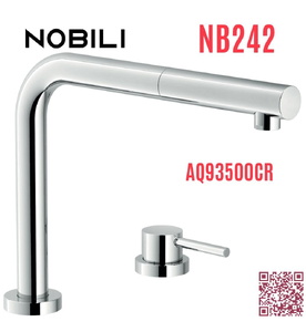 Vòi bếp nóng lạnh dây rút nâng hạ độ cao Ý Nobili Table NB242 (AQ93500CR)