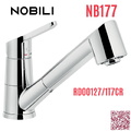 Vòi bếp nóng lạnh dây rút 2 chế độ Italy Nobili Blues NB177 (RD00127/1T7CR)