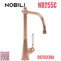 Vòi bếp nóng lạnh tân cổ điển đỏ hồng Ý Nobili Charlie NB255C (CH75513RA)