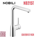 Vòi bếp nóng lạnh dây rút Italy Nobili Mania NB215T (CU128117/1CR)