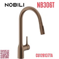 Vòi bếp nóng lạnh dây rút màu vàng đậm Ý Nobili Mania NB306T (CU128137TA)