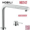 Vòi bếp nóng lạnh dây rút nâng hạ độ cao Ý Nobili Table NB242 (AQ93500CR)