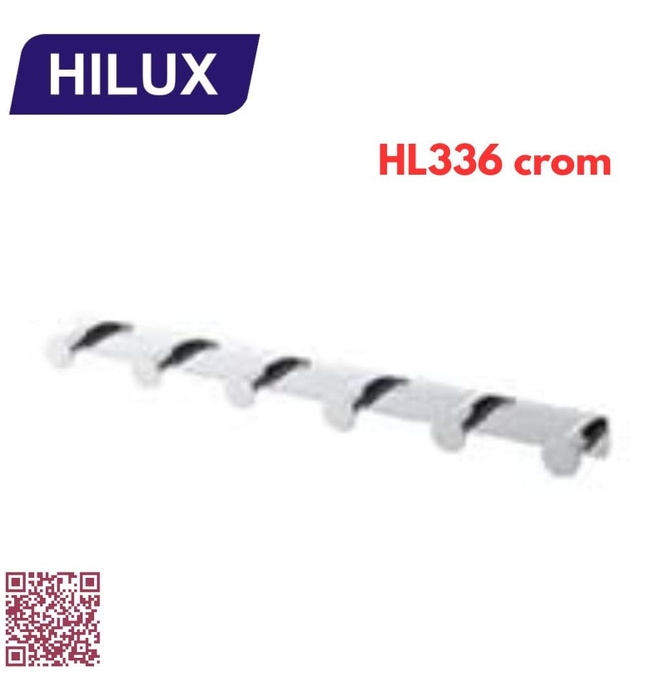 Móc áo 6 vấu hợp kim nhôm Hilux HL336 crom