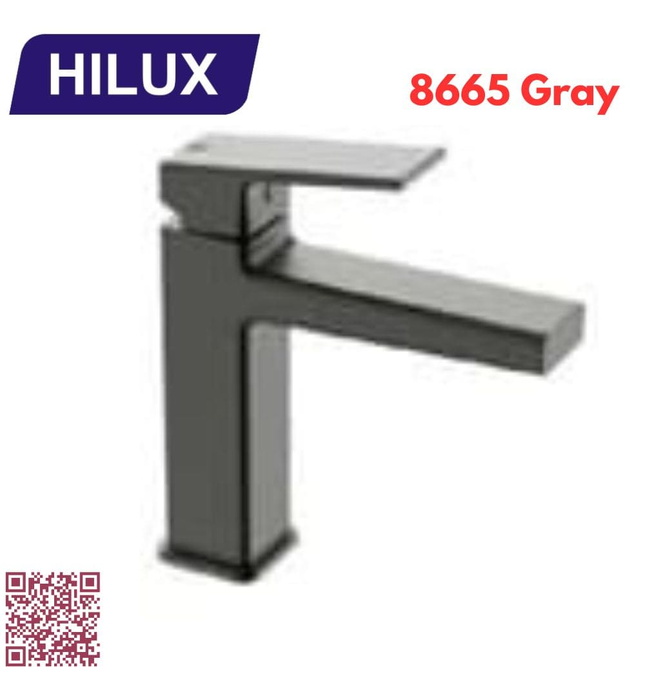 Vòi chậu Lavabo nóng lạnh Hilux HL8611-Grey