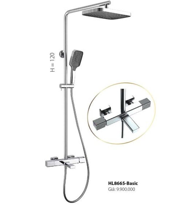 Sen tắm cây đứng nóng lạnh Hilux HL8665-Basic