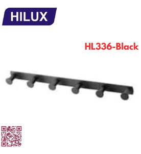 Móc áo 6 vấu hợp kim nhôm Hilux HL336-Black