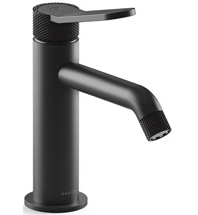Vòi chậu rửa mặt cổ thấp hiện đại màu đen Kallista P33351-LV-BGP