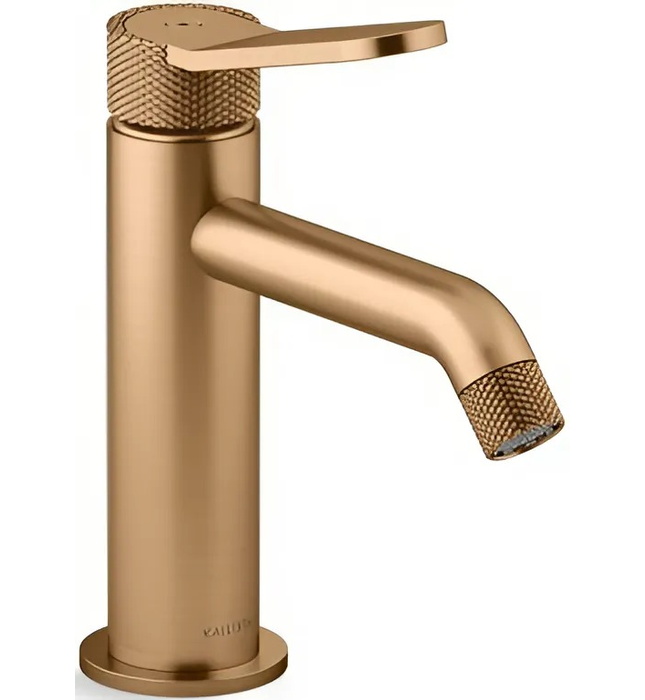 Vòi chậu rửa mặt cổ thấp hiện đại màu đen Kallista P33351-LV-BL