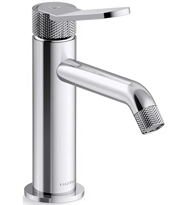 Vòi chậu rửa mặt cổ thấp hiện đại màu đen Kallista P33351-LV-BL