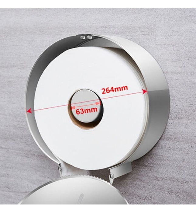 Hộp đựng giấy Inox 304 loại lớn Miken MK-1104B