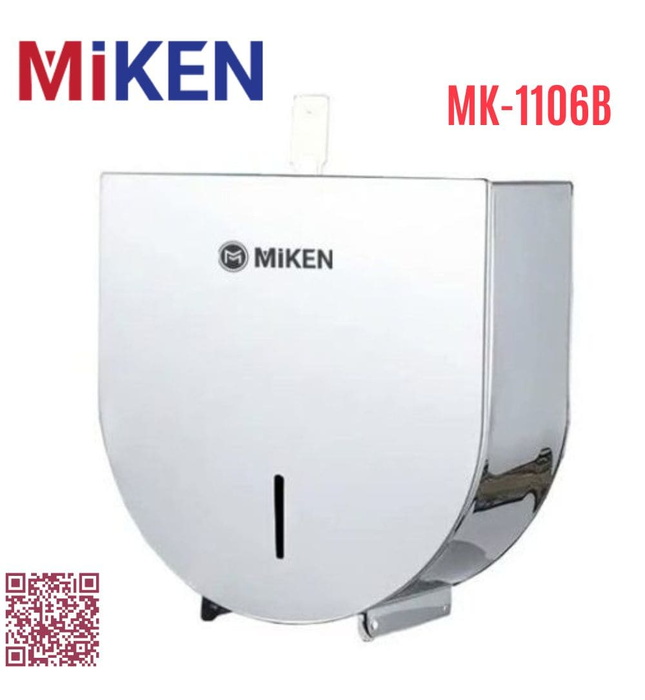 Hộp đựng giấy Inox 304 loại lớn Miken MK-1106B (Bóng gương)