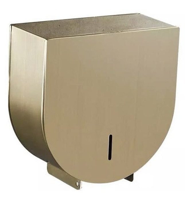 Hộp đựng giấy Inox 304 loại lớn màu vàng Miken MK-1106G-New (vàng mờ)