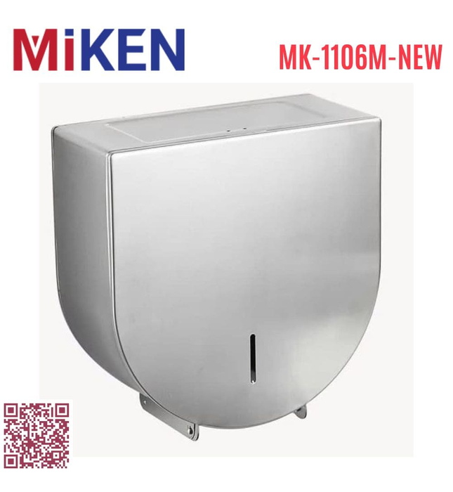 Hộp đựng giấy Inox 304 loại lớn Miken MK-1106M-New(Xước mờ)