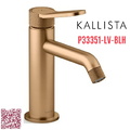 Vòi chậu rửa mặt cổ thấp hiện đại màu đồng Kallista P33351-LV-BLH