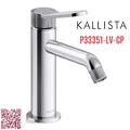 Vòi chậu rửa mặt cổ thấp hiện đại màu chrome Kallista P33351-LV-CP