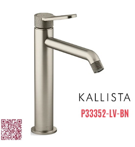 Vòi chậu rửa mặt 1 lỗ màu nickel Kallista P33352-LV-BN