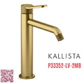 Vòi chậu rửa mặt 1 lỗ màu đồng Kallista P33352-LV-2MB