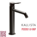 Vòi chậu rửa mặt 1 lỗ màu đen Kallista P33352-LV-BGP