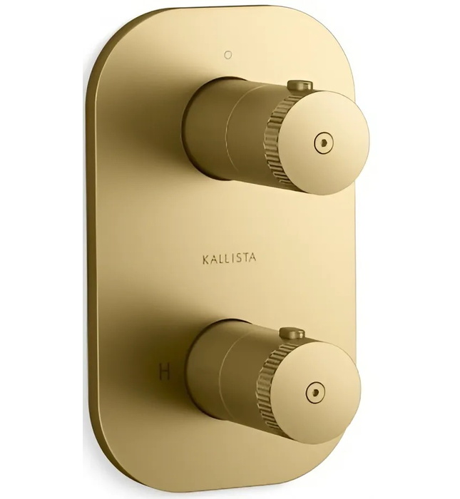 Bộ điều khiển nhiệt độ âm tường – 1 lối ra màu đen Kallista P33494-00-BGP