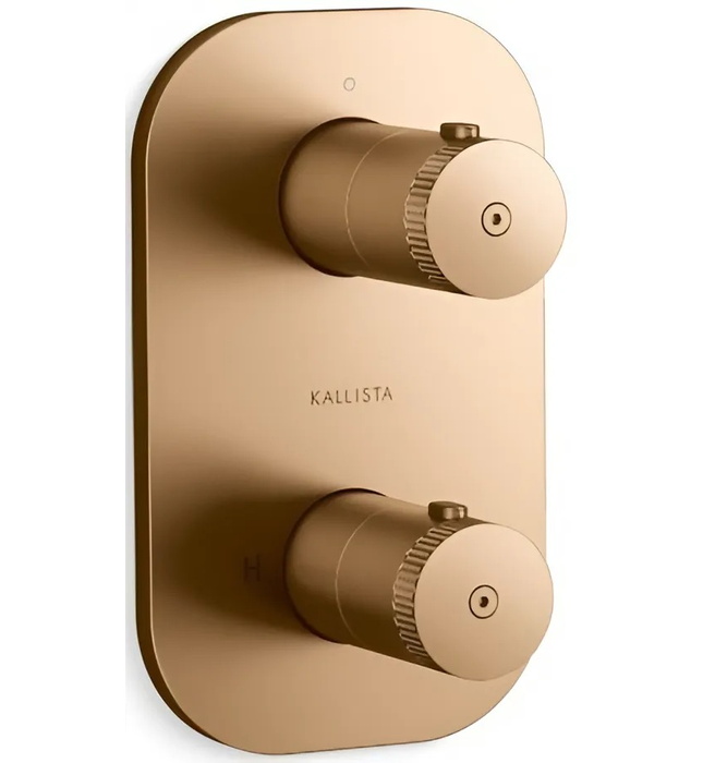 Bộ điều khiển nhiệt độ âm tường – 1 lối ra màu đen Kallista P33494-00-BGP