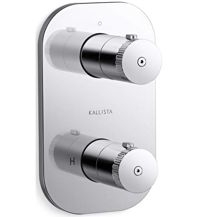 Bộ điều khiển nhiệt độ âm tường – 1 lối ra màu đồng Kallista P33494-00-2MB