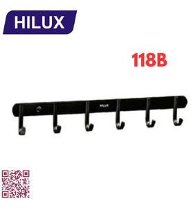 Móc áo 6 vấu màu đen Hilux 118B