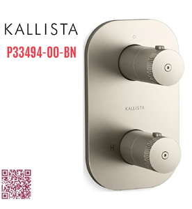 Bộ điều khiển nhiệt độ âm tường – 1 lối ra màu nickel Kallista P33494-00-BN