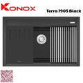 Chậu rửa bát 1 hố Konox Terra 790S Black