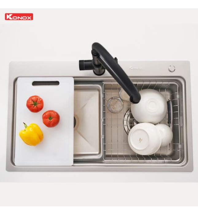 Chậu rửa bát 1 hố Konox KN8048TS Dekor