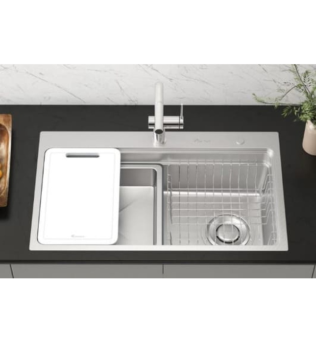 Chậu rửa bát 1 hố Konox KN8048TS Dekor