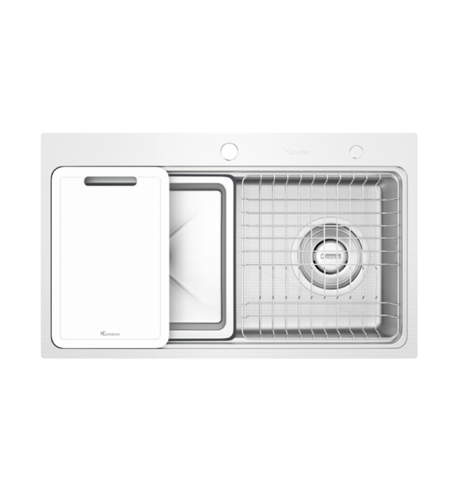 Chậu rửa bát 1 hố Konox KN8048TS Dekor