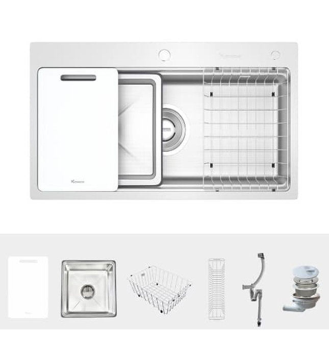 Chậu rửa bát 1 hố Konox KN8751TS Dekor