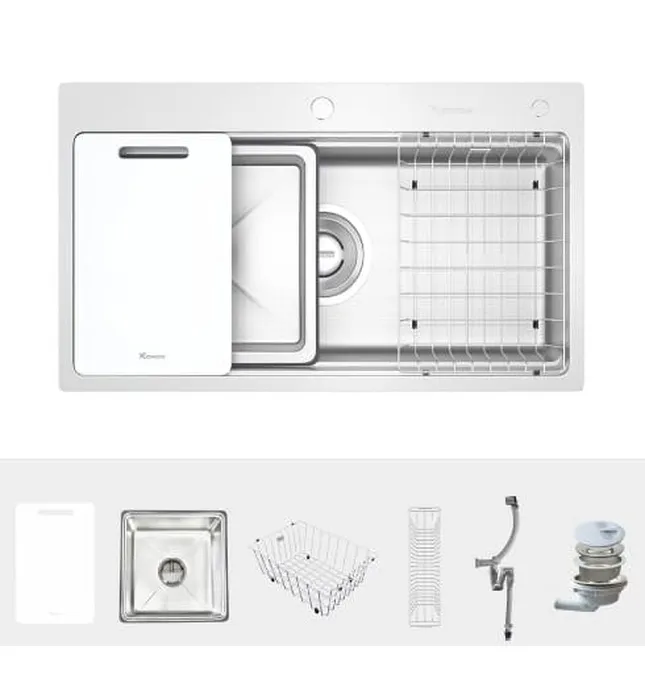Chậu rửa bát 1 hố Konox KN8751TS Dekor