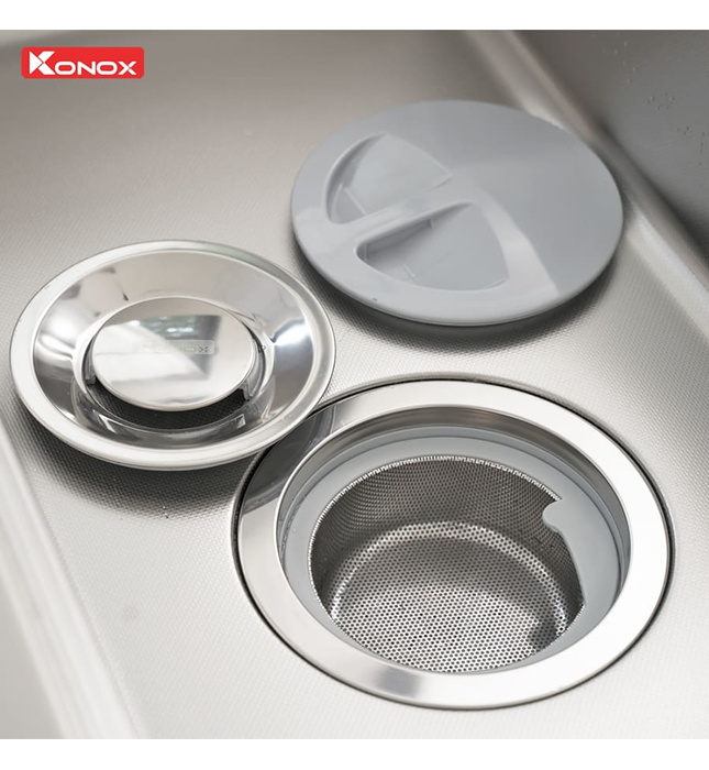 Chậu rửa bát 1 hố Konox KN8751TS Dekor