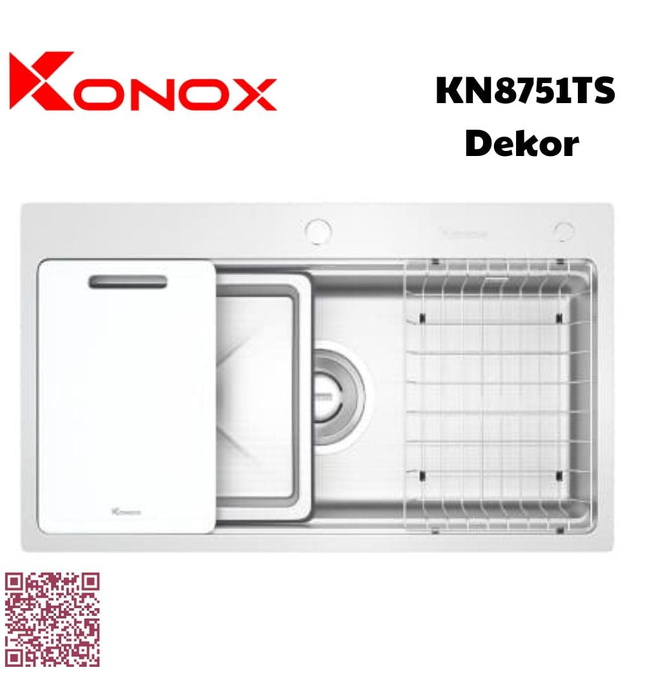 Chậu rửa bát 1 hố Konox KN8751TS Dekor