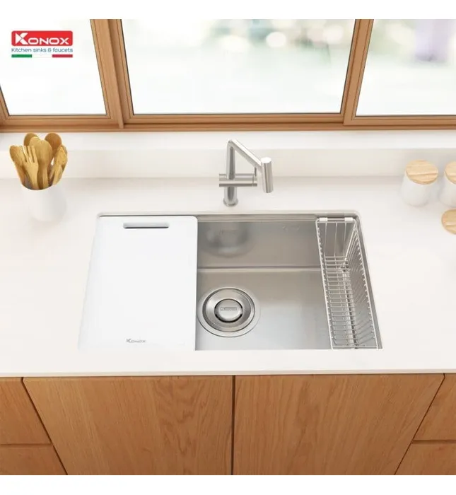 Chậu rửa bát 1 hố Konox TARI 7648SR