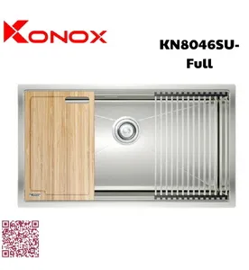 Chậu rửa bát 1 hố Konox KN8046SU-Full