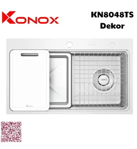 Chậu rửa bát 1 hố Konox KN8048TS Dekor