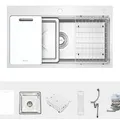 Chậu rửa bát 1 hố Konox KN8751TS Dekor