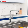 Vòi rửa bát nóng lạnh dây rút Konox Stream Chrome