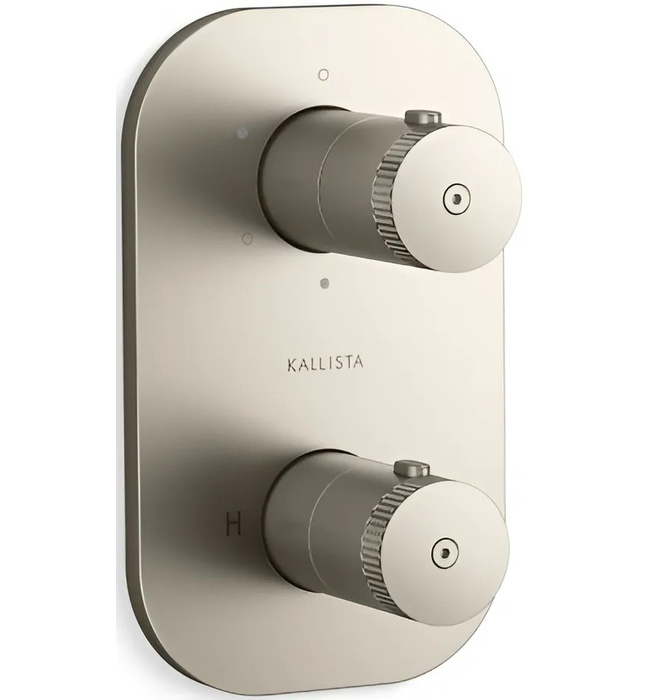 Bộ điều khiển nhiệt độ âm tường – 3 lối ra màu đồng Kallista P33496-00-BLH