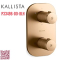 Bộ điều khiển nhiệt độ âm tường – 3 lối ra màu đồng Kallista P33496-00-BLH
