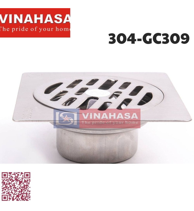 Ga thoát sàn inox304 Vinahasa 304-GC309